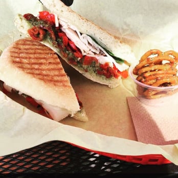 Rail Side Cafe - Chicken Caprese panini - Coffee & Tea Near Me - San Dimas, California Rail Side Cafe - Chicken Caprese panini - Coffee & Tea Near Me - San Dimas, California