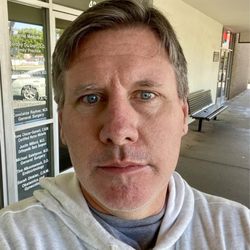 Community Memorial Health Center - Me in front of the door