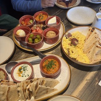 Lokma - Spread - trio and Turkish Breakfast For 2 and Greek Yogurt Pancakes - Mediterranean Near Me - San Francisco, California Lokma - Spread - trio and Turkish Breakfast For 2 and Greek Yogurt Pancakes - Mediterranean Near Me - San Francisco, California