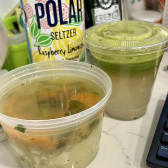 BonBon Bakery - Cod Soup- decent, Green Juice- as you can clearly see, not good - Bakeries Near Me - New York,, New York BonBon Bakery - Cod Soup- decent, Green Juice- as you can clearly see, not good - Bakeries Near Me - New York,, New York