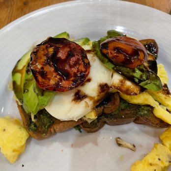 Ancora Cafe + Bakery - Gluten free avocado toast special - pesto and mozzarella! - Breakfast & Brunch Near Me - Madison, Wisconsin
