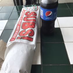 Jersey Giant - 15 min wow! Total was only $14... its only $2.50 less if you want half a sub. Better to pay full :)