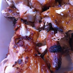 Churrasco of St Clair - BBQ chicken. Cut up for consumption.