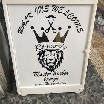 Reinaro’s Master Barber Lounge - Sandwich board signage - Barbers Near Me - Buffalo, New York Reinaro’s Master Barber Lounge - Sandwich board signage - Barbers Near Me - Buffalo, New York
