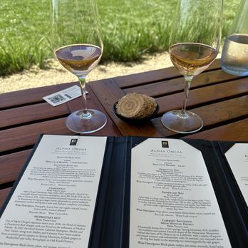 Alpha Omega - Complimentary rosé - Wineries Near Me - Saint Helena, California