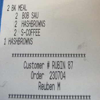 Whataburger - Receipt - Fast Food Near Me - Neptune Beach, Florida Whataburger - Receipt - Fast Food Near Me - Neptune Beach, Florida