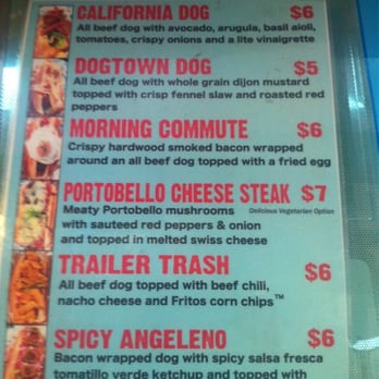 Dogtown Dogs - Menu - Hot Dogs Near Me