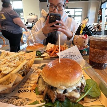 The Melt - SWISS & SHROOM MELTBURGER GARLIC PARMESAN FRIES - Burgers Near Me - Santa Clara, California The Melt - SWISS & SHROOM MELTBURGER GARLIC PARMESAN FRIES - Burgers Near Me - Santa Clara, California