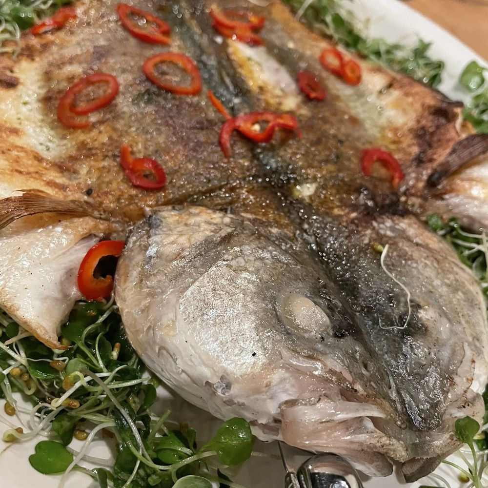 Luka - Whole grilled branzino - Coffee & Tea Near Me - Artesia, California Luka - Whole grilled branzino - Coffee & Tea Near Me - Artesia, California