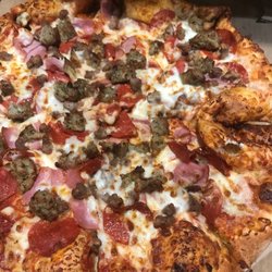 Domino's Pizza - Large meat lovers with hand tossed crust