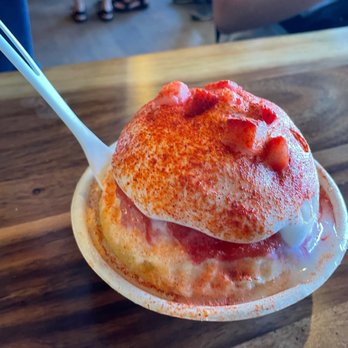 Wailua Shave Ice - Strawberry mango - Shaved Ice Near Me - Kapaa, Hawaii