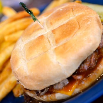 Boulder Dam Brewing Co. - Pulled pork sandwich. Not that good :( - Breweries Near Me - Boulder City, Nevada