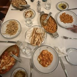 Gnocchi, rigatoni, and seafood pasta Gnocchi, rigatoni, and seafood pasta