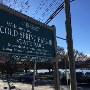 Cold Spring Harbor State Park - Sign at the entrance. Hard to miss! - Hiking Near Me - Cold Spring Harbor, New York Cold Spring Harbor State Park - Sign at the entrance. Hard to miss! - Hiking Near Me - Cold Spring Harbor, New York