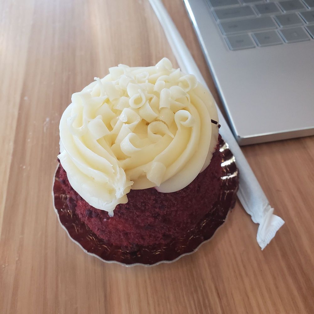 Red Velvet Cupcake - my friend said it was dry Red Velvet Cupcake - my friend said it was dry
