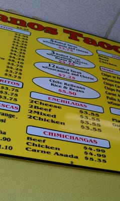 Menu photo 7 Hermanos Taco Shop Chula Vista, CA