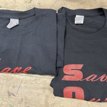 TK Printshop - Why are there 2 different shades of red? - Screen Printing/T-Shirt Printing Near Me - Denton, Texas