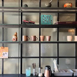 Self service lids with artisan ceramic mugs for purchase Self service lids with artisan ceramic mugs for purchase