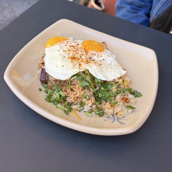 Snooze, an A.M. Eatery - Habanero Pork Belly Breakfast Fried Rice* - Breakfast & Brunch Near Me - Houston, Texas Snooze, an A.M. Eatery - Habanero Pork Belly Breakfast Fried Rice* - Breakfast & Brunch Near Me - Houston, Texas
