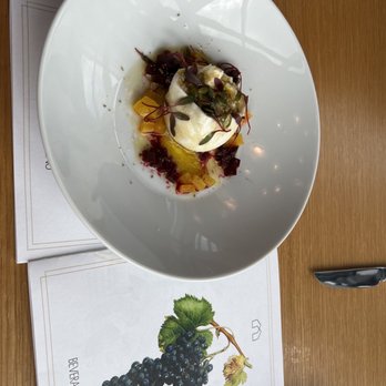 Glasshouse Kitchen - Burrata with beets - Pizza Near Me - Research Triangle, North Carolina Glasshouse Kitchen - Burrata with beets - Pizza Near Me - Research Triangle, North Carolina