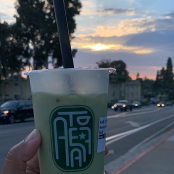 A Tea 7 - Brown Sugar Boba Matcha With Oat Milk - Bubble Tea Near Me - San Diego, California A Tea 7 - Brown Sugar Boba Matcha With Oat Milk - Bubble Tea Near Me - San Diego, California