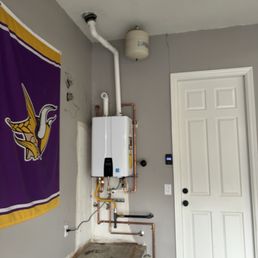 Tankless water heater.