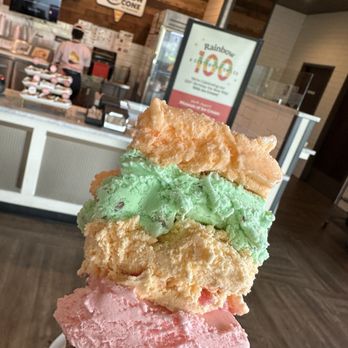 The Original Rainbow Cone - Small original in honor of National ice cream day - Ice Cream & Frozen Yogurt Near Me - Skokie, Illinois The Original Rainbow Cone - Small original in honor of National ice cream day - Ice Cream & Frozen Yogurt Near Me - Skokie, Illinois