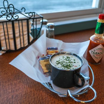 Alaska Seafood Grill - Clam Chowder is hot and chunky - Seafood Near Me - Seward, Alaska