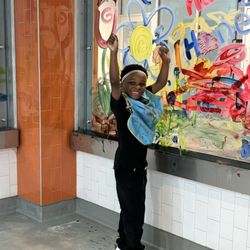 Sloan Museum of Discovery - Painting in Maker Space!