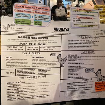 Aburaya - Menu - Izakaya Near Me - Oakland, California
