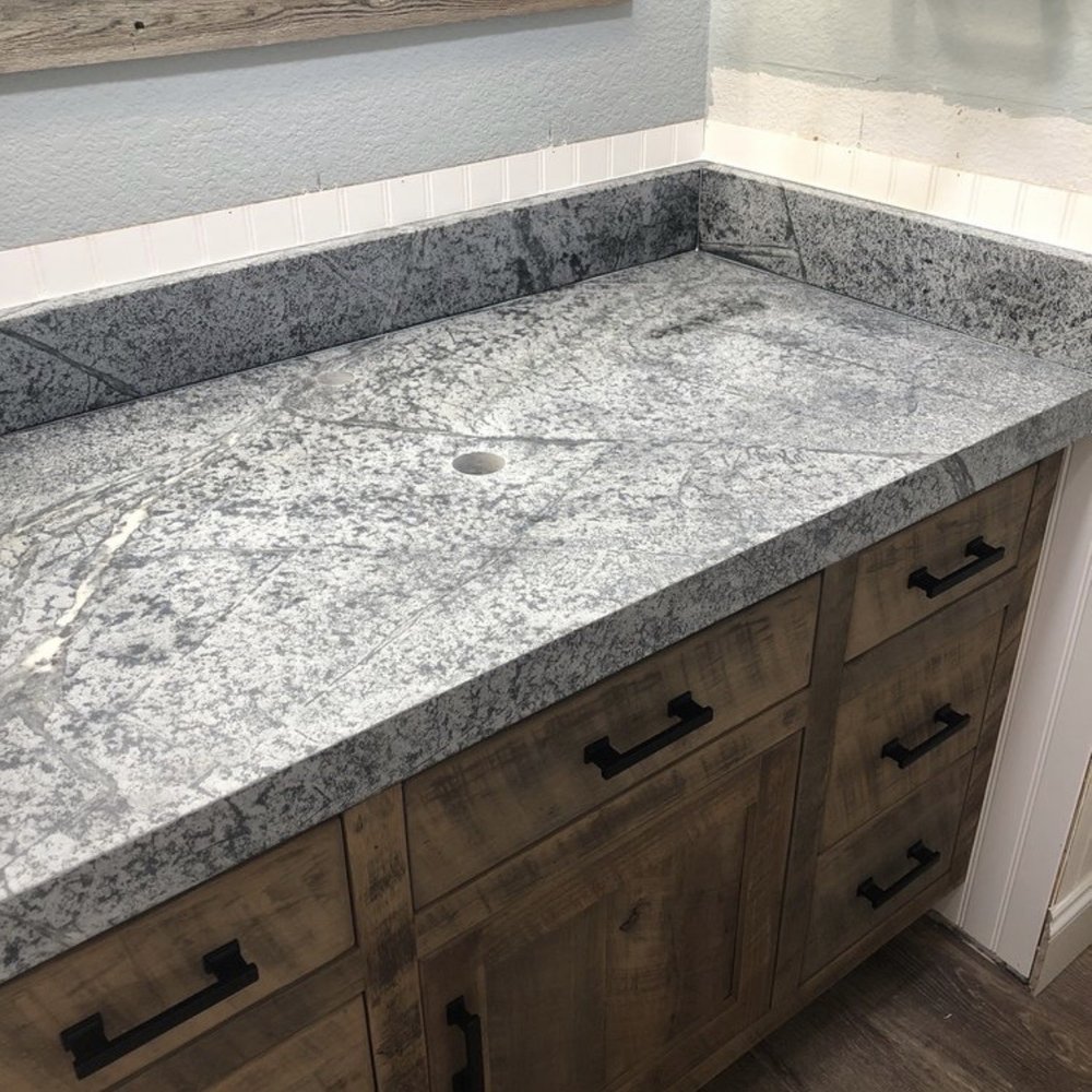 Soapstone International - Soapstone when installed without mineral oil - Kitchen & Bath Near Me - Anaheim, California