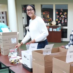 Barrington United Methodist Church - Packing hygiene kits for Nicasa Behavioral Health Services