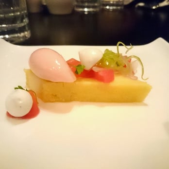 Alo Restaurant - Rhubarb, Almond, Black Pepper - Bars Near Me - Toronto, Ontario