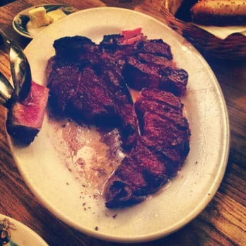 Peter Luger - Steak for two (few bites into the filet) - Steakhouses Near Me - Brooklyn, New York Peter Luger - Steak for two (few bites into the filet) - Steakhouses Near Me - Brooklyn, New York