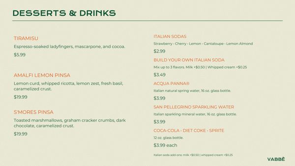 Menu photo 1 Vabbe Pizza Newark, CA Menu photo 1 Vabbe Pizza Newark, CA