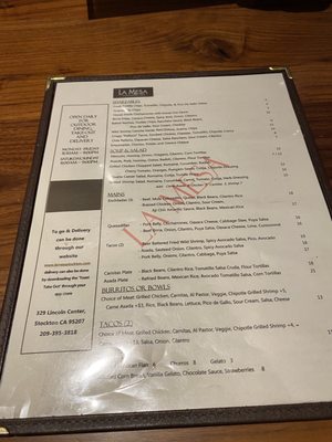 Menu photo 5 La Mesa- A Mexican Kitchen Stockton, CA Menu photo 5 La Mesa- A Mexican Kitchen Stockton, CA