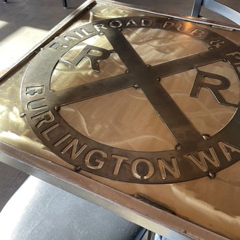 Railroad Pub and Pizza - Metal table - Coffee & Tea Near Me - Burlington, Washington Railroad Pub and Pizza - Metal table - Coffee & Tea Near Me - Burlington, Washington