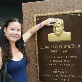 Yankee Stadium - Rubbing #TheBabe's head in #MonumentPark at #YankeeStadium - Stadiums & Arenas Near Me - Bronx, New York