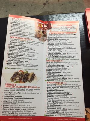 Menu photo 4 Taqueria Santa Fe Brooklyn, NY Menu photo 4 Taqueria Santa Fe Brooklyn, NY
