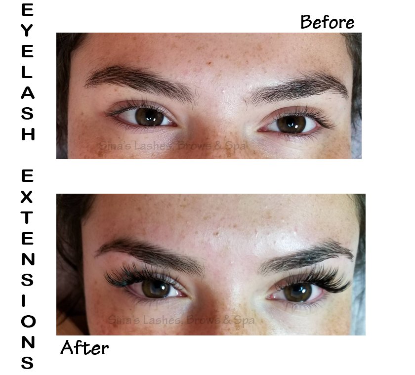 Sina's Lashes Brows and Spa Logo