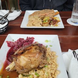 Pork shank and schnitzel Pork shank and schnitzel