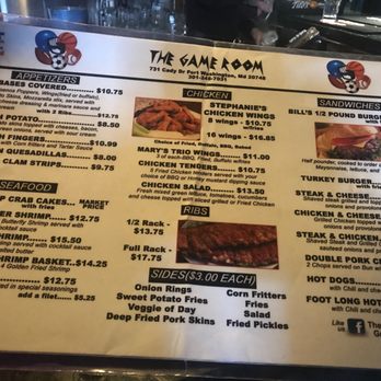 Game Room & Grill - Food Menu - American Near Me - Fort Washington, Maryland