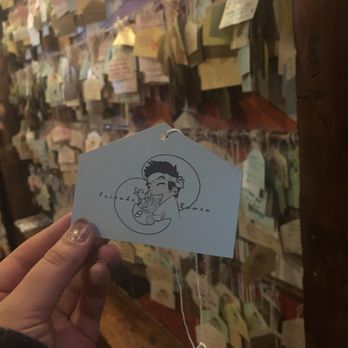 Friends Ramen - They have these cute little notes you can leave behind and come back to find them again! - Ramen Near Me - Chicago, Illinois