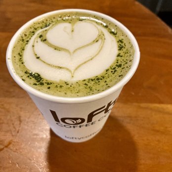 Lofty Coffee - Matcha latte with almond milk - Desserts Near Me - Encinitas, California