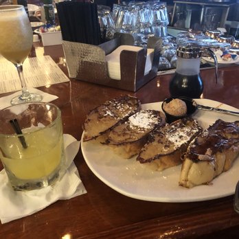 Clear Sky Cafe - Plain ol ' French Toast and a Screwdriver made with fresh squeezed OJ. - New American Near Me - Clearwater, Florida
