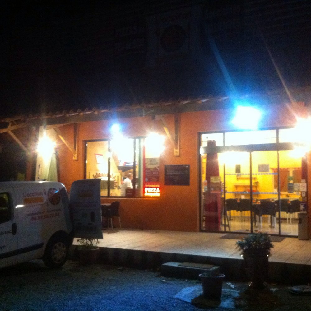 L'Occitan - By night - Pizza Near Me - Sauve, 30