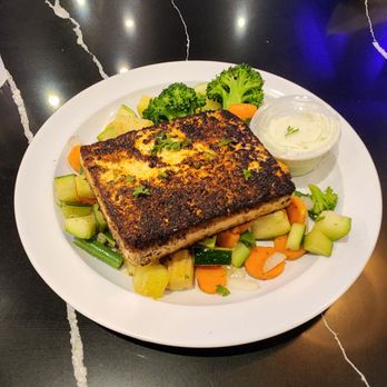Dr Grubb's - Blackened Tofu with vegetables - American Near Me - Claremont, California Dr Grubb's - Blackened Tofu with vegetables - American Near Me - Claremont, California