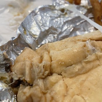 Tornado Burger - Cheesesteak with a hair sticking out of it. - Burgers Near Me - Stafford, Texas
