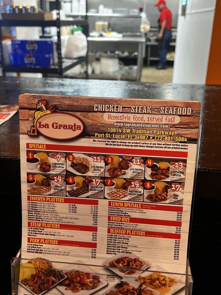 La Granja Port Saint Lucie Menu LA GRANJA - Updated June 2025 - 10814 SW Tradition Pkwy, Port St. Lucie