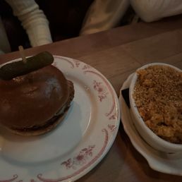 chicken burger, mac n cheese chicken burger, mac n cheese